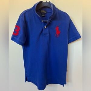 Polo by Ralph Lauren Kids Royal Blue Polo with Red Logo